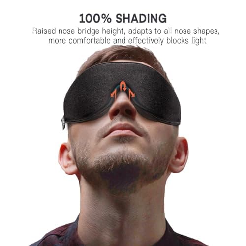onaEz 100% Blackout Sleep Mask,Breathable Ice Silk Eye Mask for Women & Men — view 4