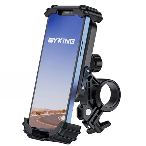 Byking Bike Phone Holder, For 4.7"-6.8" Smartphones Bicycle Phone Holder, Universal 360 Mountain Bike Phone Mount For Bicycle Handlebar, Phone bike Mount.