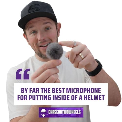 Purple Panda Lavalier Microphone Kit – Clip-On Lapel Mic for Motovlog, Creators & Vlogging – GoPro, DJI & Insta360 Action Cameras, iPhone, Android, iPad, DSLR, Zoom/Tascam, PS5 – Omnidirectional — view 4