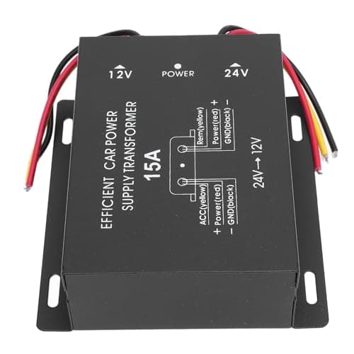 ANGGREK 24V to 12V DC Voltage Converter, Metal Metal Housing with — view 6