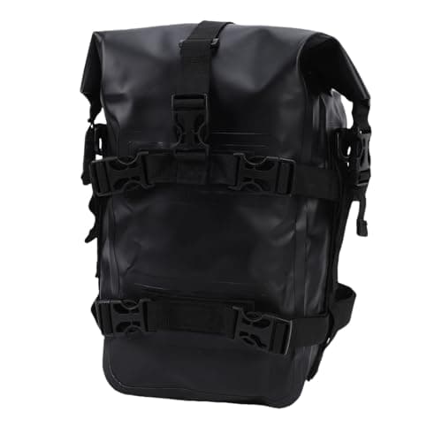 Dilwe Motorcycle Crash Bar Bag PVC Mesh Motorcycle Frame Bag 8L with Cam Buckle Straps Shoulder Strap for ADV Touring Commuting Off Road Riders — view 3