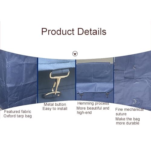 Commercial-Grade Laundry Cart Storage Bags with Detachable Waterproof Liner — view 3