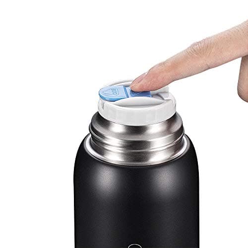 Y·J&H Double Walled Vacuum Insulated Bottle with Cup - Stainless Steel Thermo Flask - Reusable Drinking Water Bottles BPA Free - for Kids & Adult, Sports, Outdoor, Office - 650ml Blue — view 4