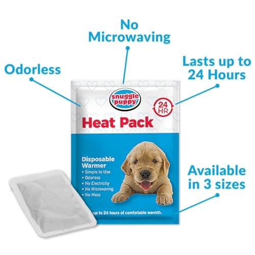 Snuggle Puppy Heartbeat Dog Toy for Puppies, Real-Feel Heartbeat, Calming Sleep Aid and Crate Training Comfort Toy with Heat Pack, Cream Plush Design — view 3