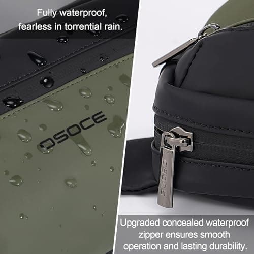 OSOCE Bum Bag for Men, Water-Resistant Waist Bag Crossbody Chest Bag — view 2