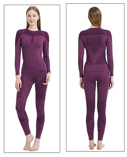 MEETWEE Women's U50 Thermal Underwear, Red, M — view 6