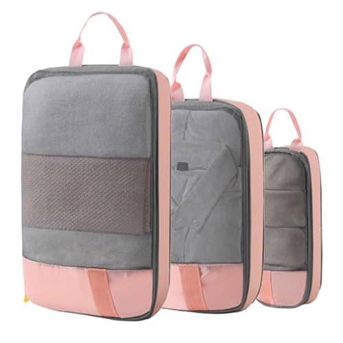Compression Packing Cubes Portable Lightweight Travel Organizer Bags