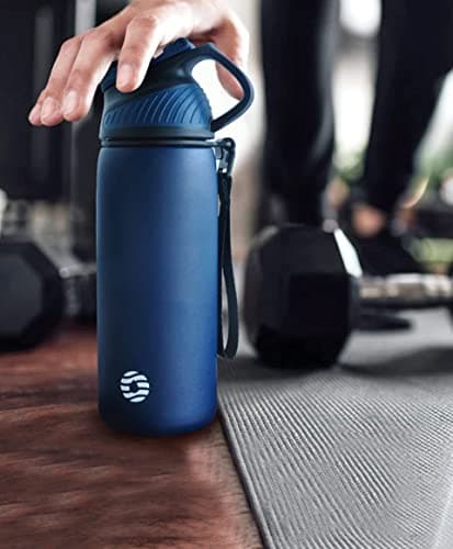Fjbottle Stainless Steel Water Bottle 600ml/800ml/1L/1.5L with Magnetic Lid, BPA Free Insulated Water Bottle, Sports Metal Water Bottle Hot&Cold Drinks Vacuum Flask Leak-Proof for Gym, Work, Travel — view 6