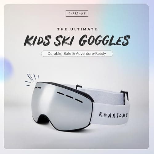 Roarsome Kids Ski Goggles | Anti-Fog UV Protection with OTG Fit & Strap — view 2