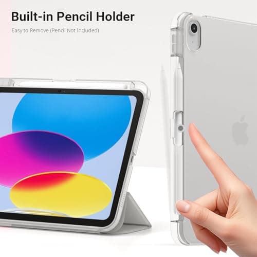 Case for iPad (A16) 11th/10th Generation with Pencil Holder, Silver — view 4