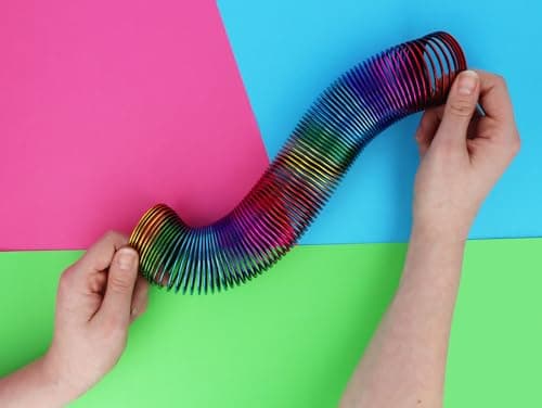 HENBRANDT 2 x Chroma Spring Fidget Toys - Rainbow Coil Sensory Fidgets Stress Relief Twist Coils for Children Adults Party Favours Stocking Fillers — view 2