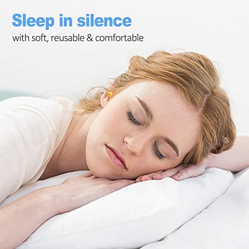 Ear Plugs for Sleeping Earplugs Reusable Soft Noise Cancelling for Adults Kids Sleeping Swimming Study Travel Concerts Assorted Color 5 Pairs — view 5