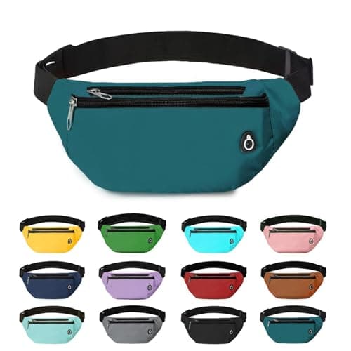 Rosoz Bum Bag, Belt Bag Women's Bum Bag Men's Gifts Sports Hip Bags for Outdoor Travel Running Cycling, Green