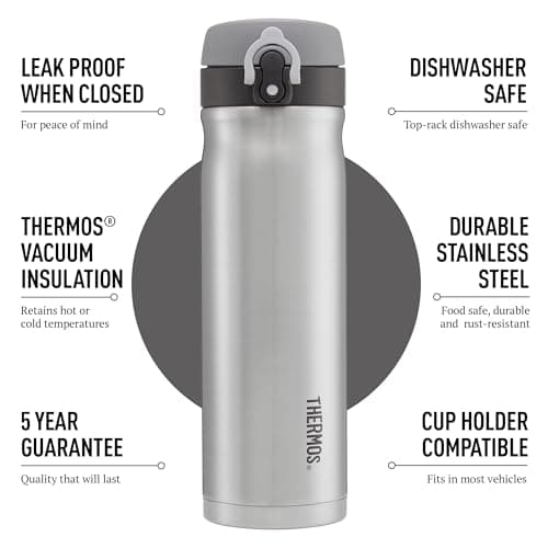 Thermos Stainless Steel Direct Drinks Flask (470ml)10h Hot | 24h Cold — view 2