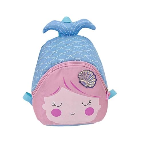 Personalised Backpack Mermaid Kids Personalised Gifts with Name Embroidery Lightweight Rucksack Bag Travel School Bag for Students, Camping，holiday & Back To School （Blue, One Size