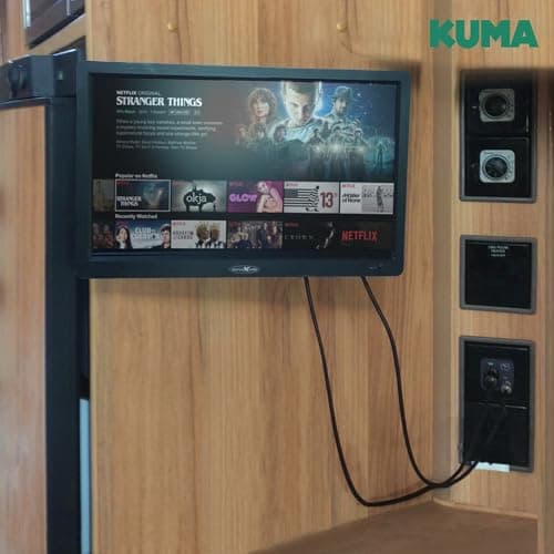 KUMA 12v TV Power Lead Supply Adaptor for Motorhome Campervan Caravan - Car Cigarette Lighter Socket Plug Adapter Charger for Television Satellite Navigation GPS DashCam - 12 volts Cig Extension Cable — view 6