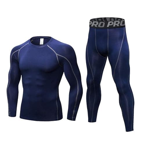 LNFINTDO Thermal Underwear for Men Long Johns Base Layer Compression sets