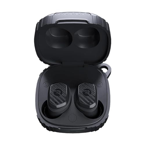 Raycon Impact Earbuds Military-grade Impact Resistant, IP67 Bluetooth Earbuds with Stereo Sound, 90 Hours of Battery Life, Active Noise Cancellation (Black) — view 2