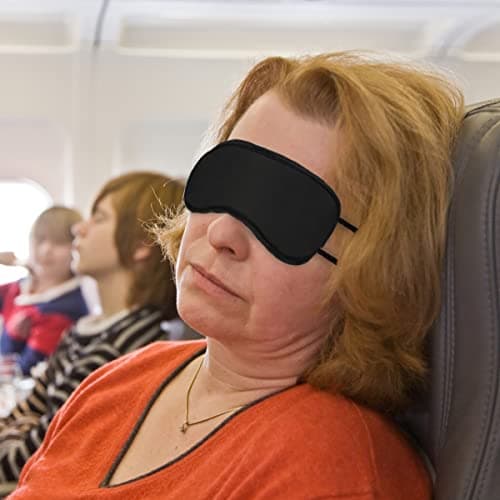 10 Pack Sleeping Eye Mask Sleep Blindfold for Women & Men, Blackout Eye Shade Cover for Travel, Nap, Game — view 3