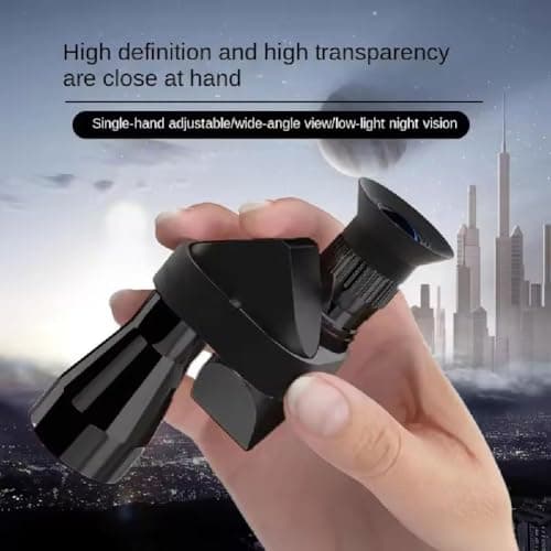 1000x20 Mini Pocket Binoculars with Smartphone Clip, Compact Monocular Telescope Set, Portable Handheld for Adults Stargazing Camping Hiking Travel (C) — view 2