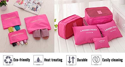 Vicloon Multifunction Packing Cubes - 8 PCS Organizer Packing Bags for Suitcase, Travel Essentials with Shoe Bag, Storage Accessories — view 6