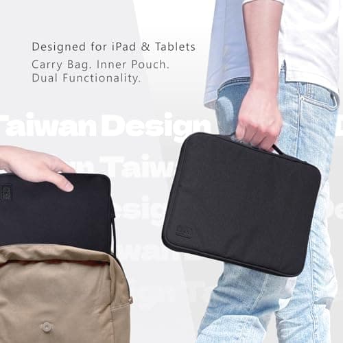 eiP 8-11 inch Waterproof Slim Tablet Carrying Sleeve Bag with Handle — view 6