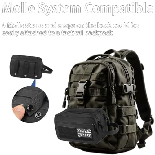 Tactical Toiletry Bag for Men with Molle System (No Removable Patch) — view 5