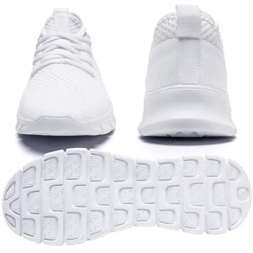 Mens Trainers Running Shoes Slip on Sneakers Walking Gym White Size 10.5 — view 6