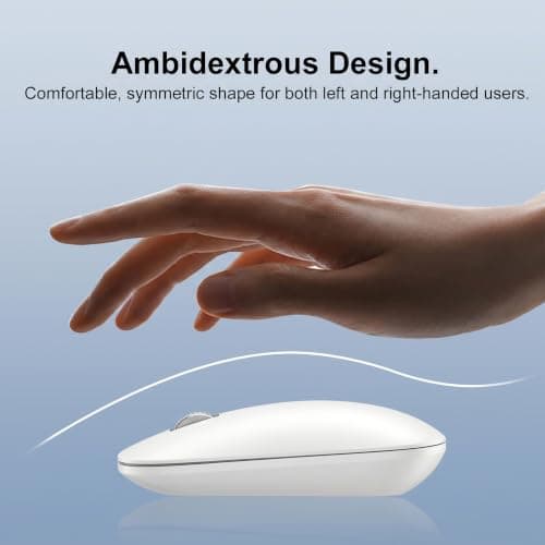 LOONASA USB-C/A & Bluetooth Mouse for MacBook Laptop Tablet iPad PC Office — view 4