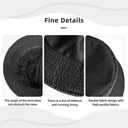 AUGUSTRUSH Breathable Bucket Hat for Adults Outdoor Activities, Grass Pot Leaf, Adult Fisherman's Hat, Foldable Lightweight Fisherman Hat for Hiking & Fishing, Unisex Sun Hat for Beach Camping Travel — view 5