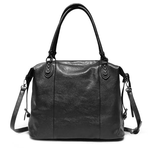 1901 SOCIETY Womens Large Hobo Handbags with Adjustable Strap, Black — view 2