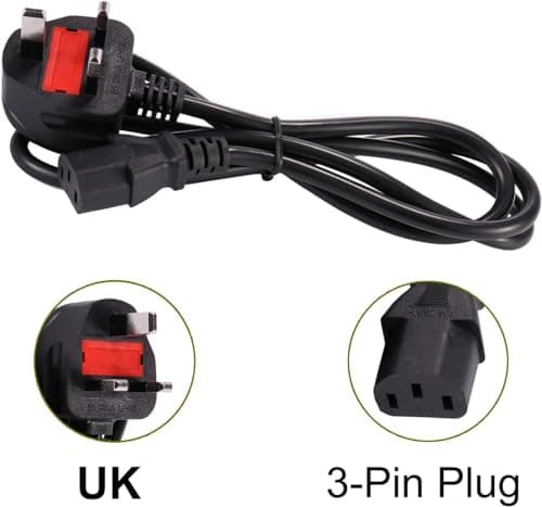 Xzrucst AC Power Cord Cable Plug Compatible with Elna #446891-20 to Elna Sewing Machine Elna #446891-20 44689120,Air Electronic 38,39,39,58,59,68,69,45,46,55,56,65,66,500,Lotus 22,Stella 17,27,37,57 — view 3