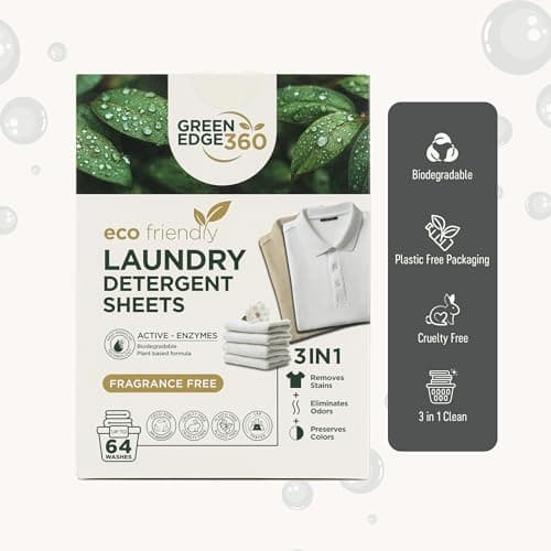 Green Edge 360 Laundry Detergent Sheets | Washing Strips |Up to 64 Loads — view 4