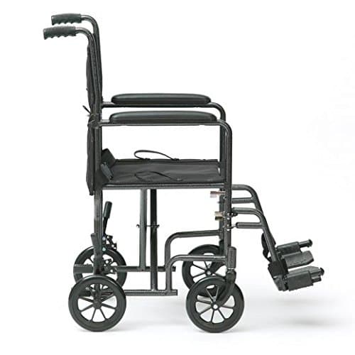 Drive Devilbiss Silver Sport Wheelchair Folding Travel Chair Transit Wheel Chair Mobility Aid Transport — view 2