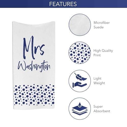 Print Maniacs Personalised Mr and Mrs Beach Towel Custom Name Microfibre Towel Large Quick Dry Lightweight Travel Towel Honeymoon Wedding Gift Pool Spa Towels — view 3