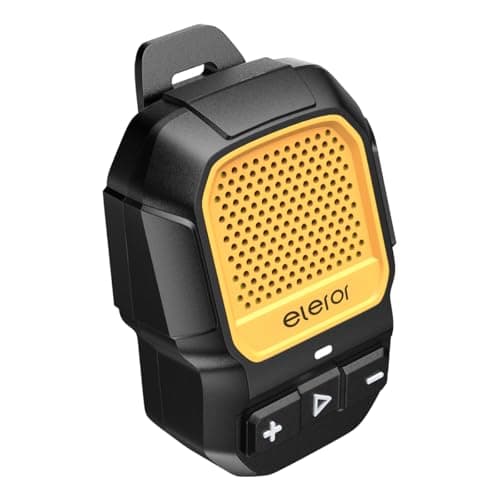 eleror A20i Mini Bluetooth Portable Speaker Jobsite, Wearable Wireless Speaker Hands Free Calls Music With Magnetic Clip-On, Waterproof and Dustproof for Work and Outdoor Use