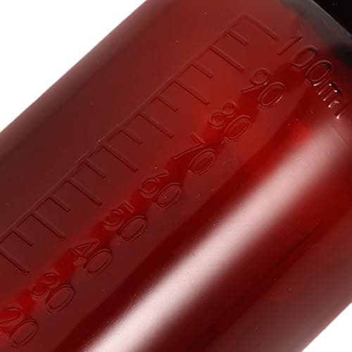 Brown PET Medicine Bottles 100ml with Cap and Scale 6 Pack — view 6
