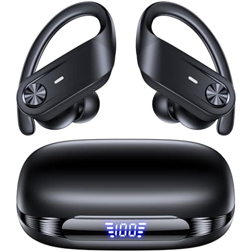 TAGRY Hybrid Active Noise Cancelling Wireless Ear Buds 80 Hrs Playtime Hi-Res Stereo Quality Bluetooth Earbuds with Transparency Mode Headphones Bluetooth Earhooks ANC Earphones for Work