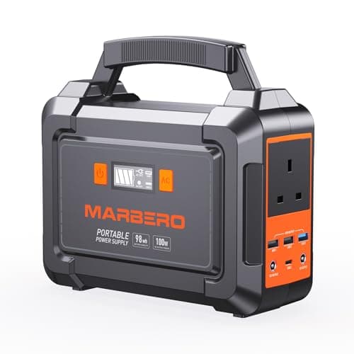 MARBERO 100W Portable Power Station 26,400mAh Power Bank with Plug Socket