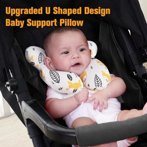 KAKIBLIN Baby Neck Pillow, Upgraded Baby Support Pillow, Babies Head Pillow — view 3