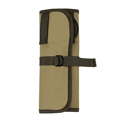 Cutlery Organizer Portable Multi Pocket Canvas Utensil Storage Holder Multi-Purpose Brush Roll Bag Travel Tool Roll Pouch for Camping Barbecue Flatware Hiking