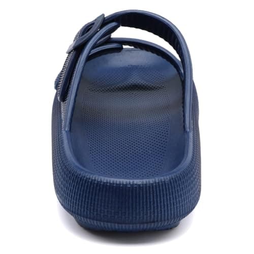 Waysoland Cloud Sliders Women Men Sandals with Adjustable Buckles,Shower Bathroom Non-Slip Quick Drying Open Toe Super Soft Comfy Thick Sole Sandals Indoor Outdoor(Blue,7/8 UK) — view 5