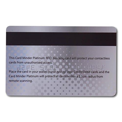 Card Minder RFID/NFC Blocking Card - Contactless Card Protection - 1 Card Protects Your Entire Wallet - Next Gen with No Need for Sleeves (2 Cards, Platinum Card) — view 2