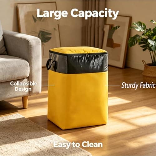Extra Large Heavy-duty Moving & Storage Bags With Handles - Reusable, Foldable Comforter & Garment Carrier For Easy Transportation And Organization Orange 140L (20 × 16 × 28 in) — view 2
