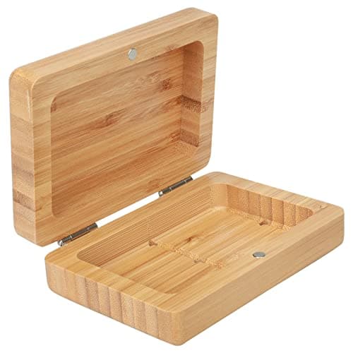 Home Storage Box, Handmade Bamboo Wooden Soap Holder, Bathroom Soap Dish, Natural Square Soap Box, Natural Bamboo Soap Holder Wood