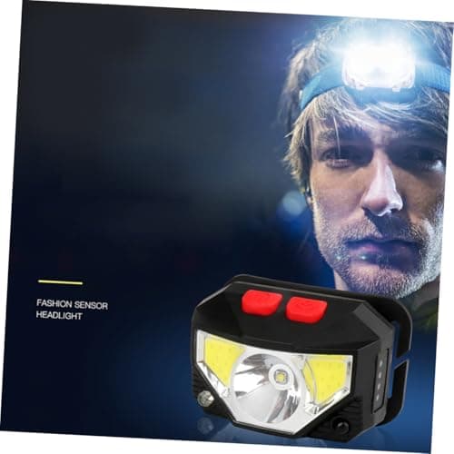 TOYANDONA USB Rechargeable Red Light Night Running Headlamp with Gesture Control and Induction Mode, Lightweight Plastic Mini Lamp for Outdoor Sports, Home Maintenance and Caving — view 4