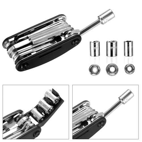 16-in-1 Bike Repair Set, Multi Functional Gear, Multitool Kit, Folding Pocket Function for Mountainbike E Bike Tool Set — view 4