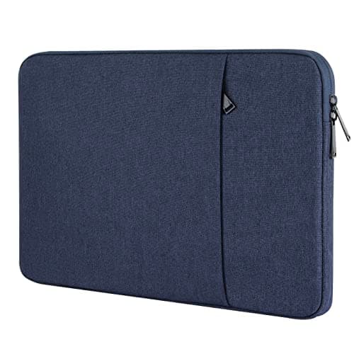 Chelory 17.3 17.5 Inch Laptop Sleeve Compatible with 17.3-17.5" Notebook Ultrabook Chromebook Computer HP Lenovo Asus Acer Dell, Shockproof Protective Cover Bag Carrying Case with Pocket, Dark Blue — view 2