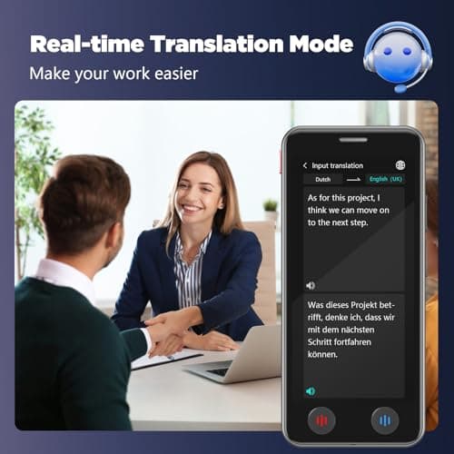 LivElect Language Translator Device, 5 inch Instant Translator No WiFi, AI Portable Translator, 139 Languages Two Way Real-Time Voice Translation, WiFi&Offline&Photo Translation for Travel Business — view 6