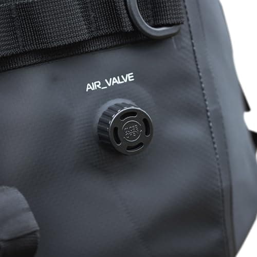 Oxford Aqua Pro T-50 Roll Bag | Motorcycle Roll-top Tail Pack Motorbike Luggage, Black — view 2